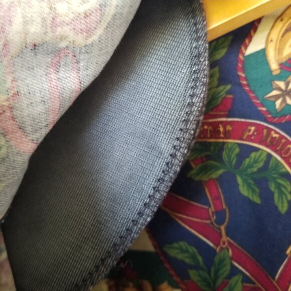 Vintage Equestrian Print Blouse Top Size 12 Long Sleeves Double Buttons - Picture 4 of 13